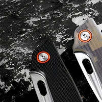 Mini couteau pliant de poche, manche G10, lame en acier D2, camouflage noir, camping en plein air, usage quotidien