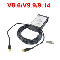 Herramienta Electrónica para Camiones DPA5 V8.6 V9.14 para New Holland, Cable K-LINE EST Engineering DPA 5 V9.9 Compatible con J2534 TRUCK SCAN