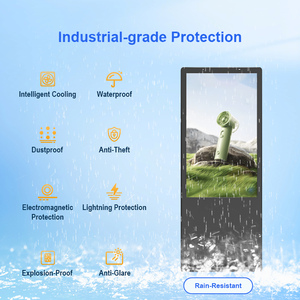 Kiosque solaire étanche, écran tactile LCD numérique extérieur de 43 pouces avec animation, affichage publicitaire classé IP65 - Product Image 6