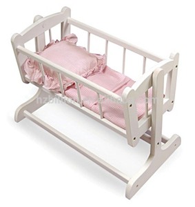 Meubles berçants pour <span class=keywords><strong>berceau</strong></span> de poupée | Convient au lit de poupée en bois de 18 pouces pour enfants - Product Image 6