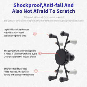 VINmoilts 유연한 2 in 1 자동차 앞 유리 고정 X 자동차 전화 홀더 흡입 컵 및 9cm 암 휴대 전화 홀더 차량 용 - Product Image 4