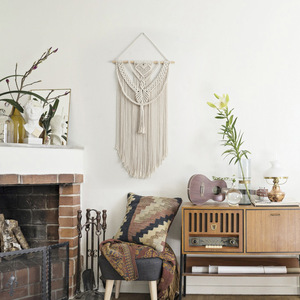 <span class=keywords><strong>Tapiz</strong></span> de Macramé con Forma de Corazón, de Varias Capas, Hecho a Mano con Cuerda de Algodón, Estilo Nórdico, Decoración de Pared para el Hogar, Directo de Fábrica - Product Image 2