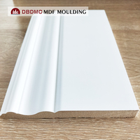 Design moderne PS MDF Plinthe Utilisation intérieure Lumière Porte Fenêtre Garniture Plafond Mur Plinthe Plinthe MDF Moulure Couronne Moulure