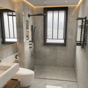 Las losas de piedra natural gris claro más baratas, baldosas de mármol gris para proyectos de ingeniería, suelo de pared de baño, <span class=keywords><strong>edificio</strong></span> de oficinas de Hotel - Product Image 1