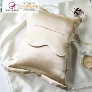 Silk Pillowcase 16/19/22 Momme 100% Pure Mulberry Silk Pillowcase & Silk Eyemask for Hair and Skin, Concealed Zipper