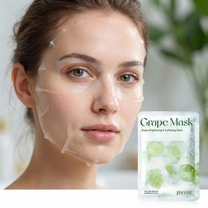 Masque facial en feuille à marque privée 25ml à l'huile de pépins de raisin, éclaircissant, antioxydant, hydratant, soin pour peaux sèches - Product Image 2