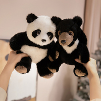 Cadeau pour enfants jouets en peluche personnalisés quantité minimale de commande bas peluche Panda peluche ours noir jouet