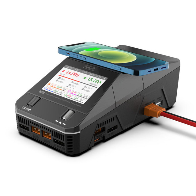 Wholesales ToolkitRC Q6AC Smart Lipo Battery Charger Discharger 1-6S AC400W DC1000W 15A XT60 FPV Model Parts for FPV Drone