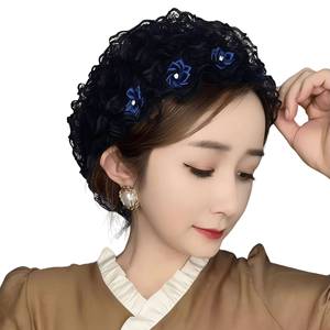 Wholesale YASEEN Women's Classic Long Lace Headscarf <b>Hat</b>, Eco-friendly, Breathable, Suitable <b>for</b> All Seasons - Product Image 1