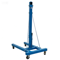 Grue pliante Jinyuanhanhai pour atelier de réparation automobile, grue hydraulique pour suspendre le moteur de voiture, grue de levage de moteur, outils hydrauliques 2 tonnes 1