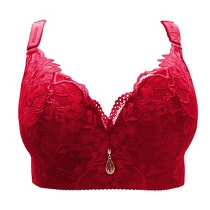 Sujetador de encaje sexy push-up para mujer, talla grande, con tirantes ajustables y convertibles, con aros finos, ropa interior cómoda - Product Image 5