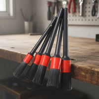 Ensemble de 5 brosses de détaillage automobile, outils de nettoyage intérieur pour tableau de bord, sortie d'air, accessoires de lavage de voiture