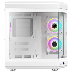 2025 mới chơi game PC trường hợp hai mặt kính ATX trường hợp máy tính tháp giữa chơi game PC ATX PC Trường hợp với màn hình LCD - Product Image 2