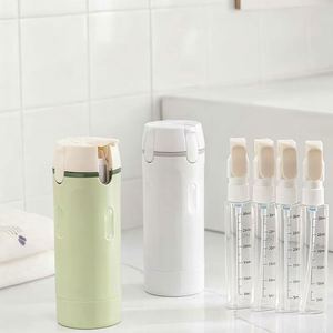 Bouteilles de voyage rechargeables 4 en 1, contenants portables pour cosmétiques, shampooing, gel douche, rangement de voyage - Product Image 1