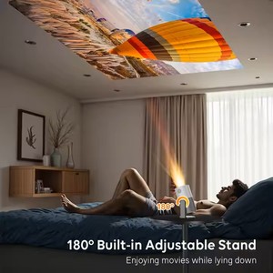YDH-CR50 4K Video chiếu 200 inch xách tay mini Android thông minh chiếu với cho <span class=keywords><strong>Bluetooth</strong></span> Wi-Fi 250 lumens tự động lấy nét - Product Image 5