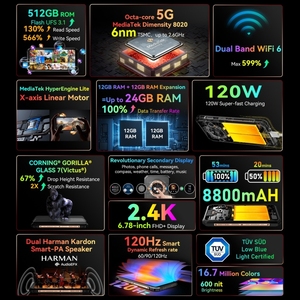 Precio de fábrica Blackview BL9000, 12GB + 512GB, IP68/IP69K/6,78, 1,32 pulgadas + pulgadas Android <span class=keywords><strong>13</strong></span> - Product Image 2