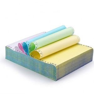 กระดาษคาร์บอนเลสแบบพิมพ์ NCR หลายสี แบบกำหนดเองได้ 2 ชั้น 3 ชั้น สำหรับขายส่ง CB CFB CF - Product Image 1