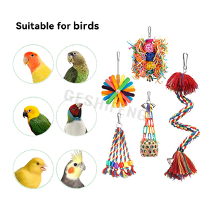 Accesorios para pájaros, <span class=keywords><strong>juguete</strong></span> para loros, juguetes para pájaros, <span class=keywords><strong>juguete</strong></span> para masticar colgante, nido <span class=keywords><strong>de</strong></span> loros adecuado para loros y pájaros medianos y pequeños - Product Image 3