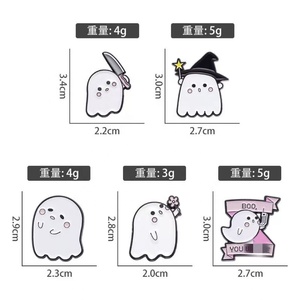 Spille a Forma di Bacchetta Magica e Pugnale in Metallo Placcato Nichel Nero con Tema Amore, per Laurea e Halloween, Accessori per Abbigliamento - Product Image 6