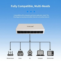 Conmutador de red Gigabit de 8 puertos 10/100/1000Mbps Mini conmutador Ethernet Rápido 100 metros Ethernet RJ45 LAN interruptores OEM o TiNCAM