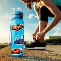 Autocollants de super voitures pour adultes, vinyle résistant personnalisé, autocollants de course imperméables pour bouteilles d'eau, ordinateurs portables, skateboards et casques