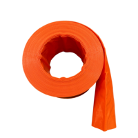 Tuyau d'irrigation agricole plat en PVC orange haute pression de 1, 2, 3, 4, 5, 6 pouces pour le refoulement d'eau