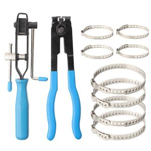 Tự động <span class=keywords><strong>CV</strong></span> Doanh khởi động Kẹp Kìm thiết lập tai loại Dải công cụ với Cutter crimps flattens kẹp cho ổ đĩa xe trục trục Ống - Product Image 6