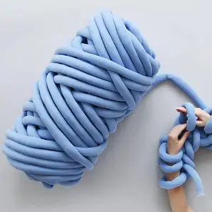 Chunky Crochet sợi, đan dệt chăn lõi Dải dòng cho nghề thủ công tự làm, khổng lồ Ống Pet nhà mềm đan Chunky sợi