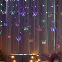 Neue LED-Weihnachtsfensterbeleuchtung mit Kleiner Weihnachtsbaumdekoration für Außenbereich 110V 220V Eiszapfen-Lichterkette