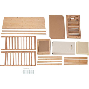 Amazon của tốt nhất-Bán ba ngăn kéo tre giặt Giỏ quần áo bẩn lưu trữ giỏ Giá tủ cho phòng tắm - Product Image 5