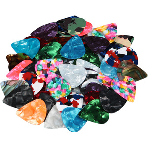 Plectre de guitare en plastique poli non enduit pour guitare acoustique, bonne sensation au toucher, 0.46 0.7 0.8 0.96 1.0mm - Product Image 2