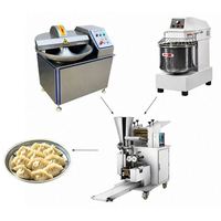 Ligne de production commerciale de raviolis avec machine de formage automatique, coupeur à bols et équipement de mélange de pâte