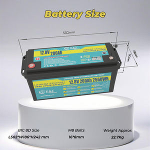 暖房システムBT 12V 200Ah LiFePO4バッテリー-30 ℃ 用 - Product Image 4