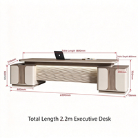 Bureau de direction en forme de L en bois massif, vente en gros d'usine, commande en gros acceptable pour usage professionnel