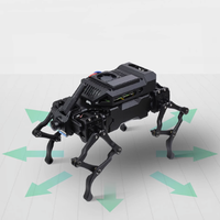 WAVEGO chien robot bionique à quatre pattes AI haut degré de liberté basé sur ESP32/ Raspberry PI 4B