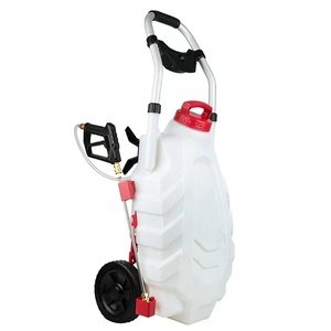 White 34L Trolley Electric Garden Water Mist Trolley Sprayer with Wheels