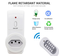 Prise intelligente COWELL YK02 avec télécommande sans fil 433,92 MHz, interrupteur d'éclairage à contact marche/arrêt, alimenté par batterie 10A, 220V
