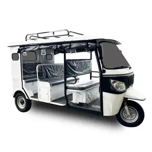 9人乗り電動三輪車5000W鉛蓄電池3輪タクシーBajajTuktuk