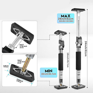 Diy 45.7 ~ 61 इंच समायोज्य ऊंचाई कैबिनेट टेलीस्कोपिक समर्थन पोल अधिकतम 100kg ओम लोड के साथ - Product Image 2