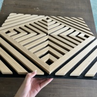 Panneau acoustique hexagonal 3D de haute qualité, matériau insonorisant écologique pour la décoration murale de bureau, panneau acoustique