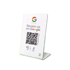 Custom Programmable QR Code Business Access Control Card RFID & NFC Google Review Card
