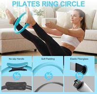 Kit de fitness personnalisé avec logo : ballon de yoga, anneau de Pilates, poids de cheville en silicone, bande de résistance pour étirements, kit de Pilates