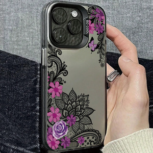 <span class=keywords><strong>Coque</strong></span> de téléphone portable en TPU pour <span class=keywords><strong>Iphone</strong></span> X Xr Xs <span class=keywords><strong>11</strong></span> 12 13 14 15 16 17 Pro Max Impression papillon fleur dentelle - Product Image 4