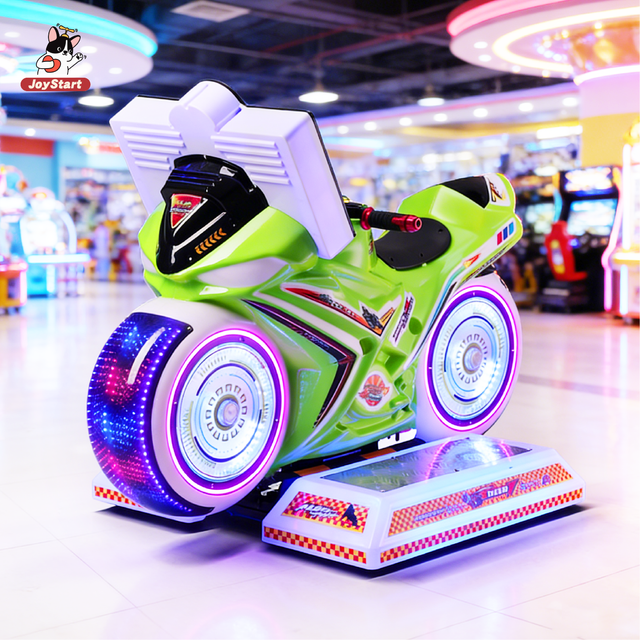 New Speed Motorcycle Racing Swing Game Children's Electric Coin-Operated Single Player Rocking Car Machine Venue English