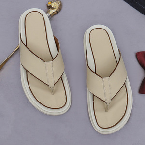Sandales de plage décontractées tendance en <span class=keywords><strong>cuir</strong></span> véritable pour hommes, idéales pour le dropshipping - Product Image 2