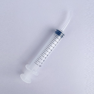 Jeringa dental curva con boquilla curva para irrigación bucal, irrigador desechable - Product Image 2