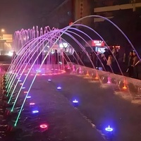 Fuente de Agua Laminar con Chorro de Agua Saltarina e Iluminación LED de Alta Calidad Water Faery para Decoración de Jardines y Paisajes Exteriores