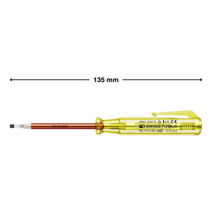 PB Swiss Tools Test Pencil PB 175.1-75 LED 100-250V AC <b>Voltage</b> <b>Detector</b> With Screwdriver Function - Product Image 5