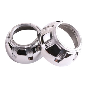 Sanvi 3.0 Inch HELLA 3R G5 Koito Q5 Bi Xenon <b>Led</b> <b>Projector</b> Lens Shroud Silver Color With Angel Eyes Hole Retrofit Headlights - Product Image 4