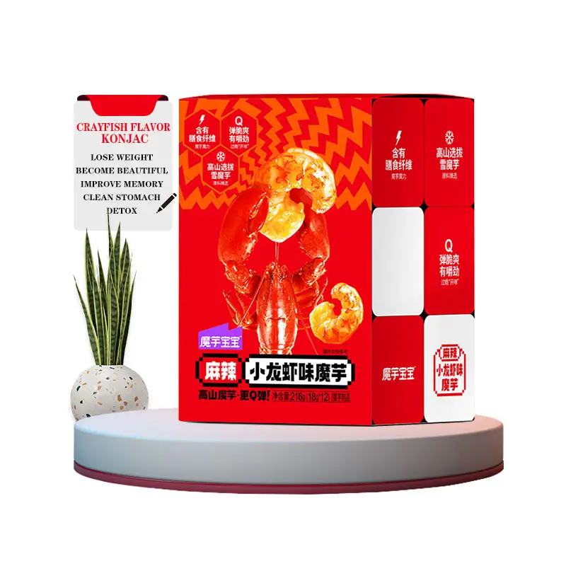 216g sabor a cangrejo picante konjac Desintoxicación y pérdida de peso vegetariano konjac alta saciedad baja en grasa baja en calorías konjac